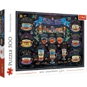 Imagine PUZZLE TREFL 500 TIPURI DE CAFEA