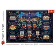 Imagine PUZZLE TREFL 500 TIPURI DE CAFEA