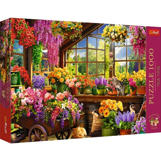 Imagine PUZZLE TREFL 1000 PREMIUM PLUS TEA TIME PREGATIRE PENTRU PRIMAVARA