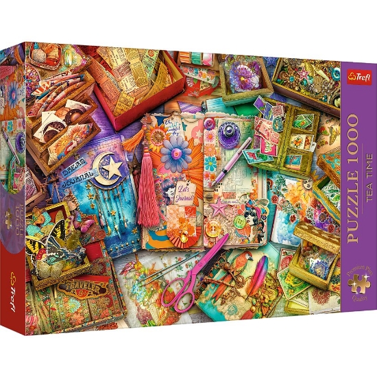 Imagine PUZZLE TREFL 1000 PREMIUM PLUS TEA TIME UN BIROU PLIN DE INSPIRATIE
