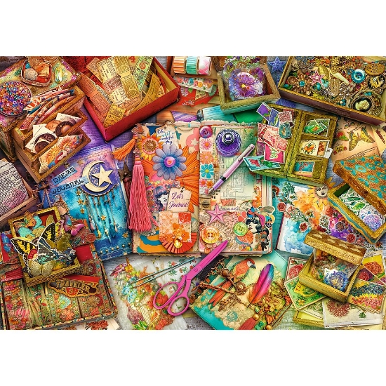 Imagine PUZZLE TREFL 1000 PREMIUM PLUS TEA TIME UN BIROU PLIN DE INSPIRATIE