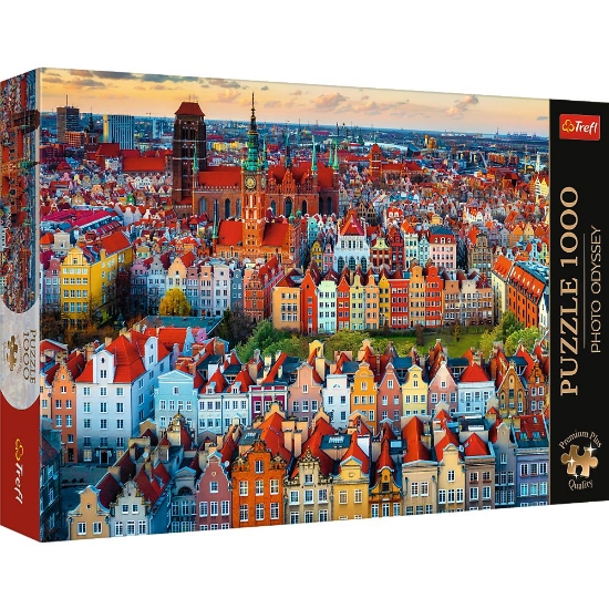 Imagine PUZZLE TREFL 1000 PREMIUM PLUS PHOTO ODYSSEY VEDERE A ORASULUI GDANSK POLONIA