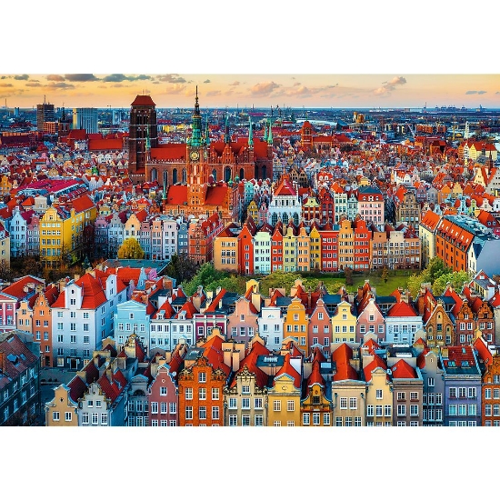 Imagine PUZZLE TREFL 1000 PREMIUM PLUS PHOTO ODYSSEY VEDERE A ORASULUI GDANSK POLONIA
