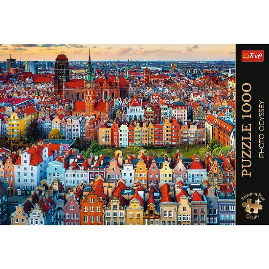 Imagine PUZZLE TREFL 1000 PREMIUM PLUS PHOTO ODYSSEY VEDERE A ORASULUI GDANSK POLONIA