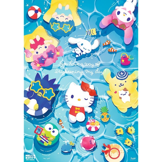 Imagine PUZZLE TREFL 1000 PREMIUM PLUS HELLO KITTY RELAXARE DE VARA