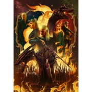 Imagine PUZZLE TREFL 1000 PREMIUM PLUS GAME OF THRONES CASA DRAGONULUI