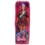 Imagine PAPUSA BARBIE FASHIONISTA CU PARUL MOV SI ROCHITA CU STELUTE