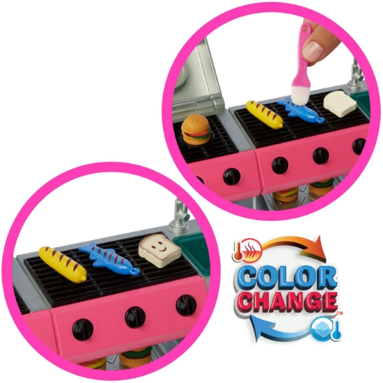 Imagine BARBIE RULOTA DE VIS CU ACCESORII 