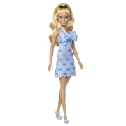 Imagine BARBIE FASHIONISTAS PAPUSA BARBIE BLONDA CU ROCHIE ALBASTRA CU FUNDITE