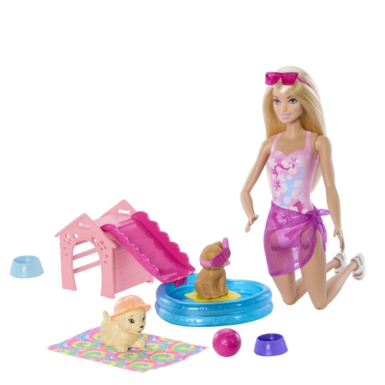 Imagine BARBIE COLOR CHANGE PETRECEREA CATELUSULUI LA PISCINA
