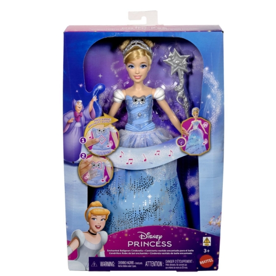 Imagine DISNEY PRINCESS PAPUSA CENUSAREASA INTERACTIVA CU ROCHIE LUMINOASA