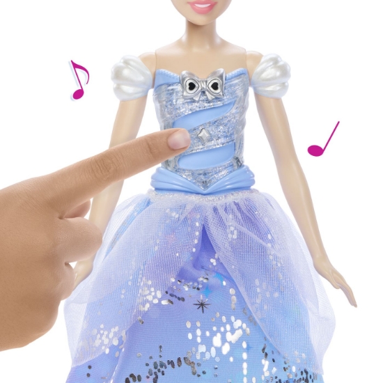 Imagine DISNEY PRINCESS PAPUSA CENUSAREASA INTERACTIVA CU ROCHIE LUMINOASA