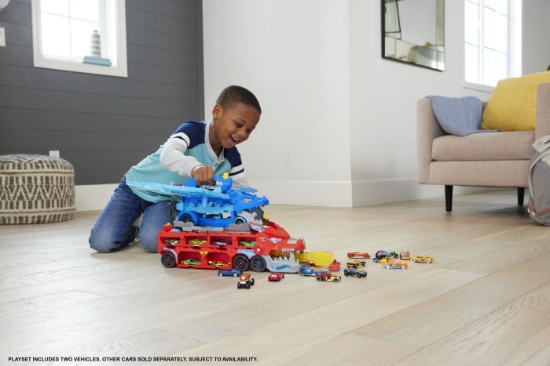 Imagine Hot Wheels City Transportator Suprem cu 2 dragoni