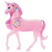 Imagine BARBIE UNICORN ROZ CU LUMINI STRALUCITOARE SI SUNETE