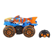 Imagine HOT WHEELS MONSTER TRUCK SHARKS VS DINOS MASINA CU TELECOMANDA TIGER SHARK CLIMBER