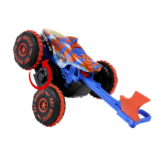 Imagine Hot Wheels Monster Truck Sharks vs Dinos mașina cu telecomandă Tiger Shark Climber