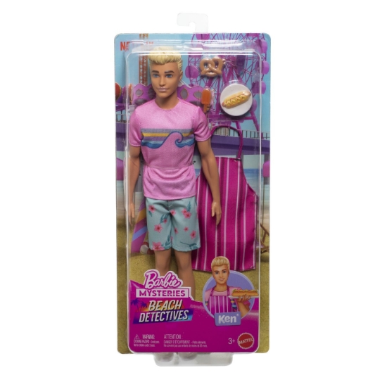 Imagine BARBIE MYSTERIES DETECTIVI PE PLAJA PAPUSA KEN CU ACCESORII