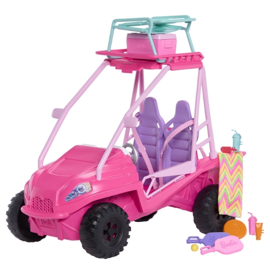 Imagine BARBIE MYSTERIES DETECTIVI PE PLAJA MASINUTA BUGGY SI ACCESORII