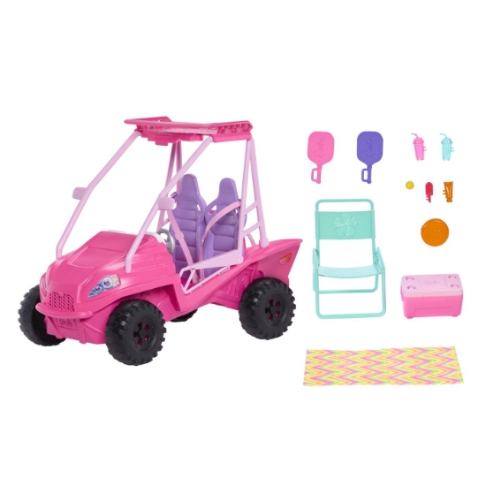 Imagine BARBIE MYSTERIES DETECTIVI PE PLAJA MASINUTA BUGGY SI ACCESORII