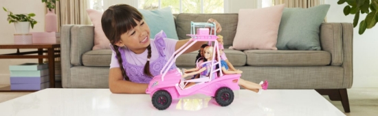 Imagine BARBIE MYSTERIES DETECTIVI PE PLAJA MASINUTA BUGGY SI ACCESORII