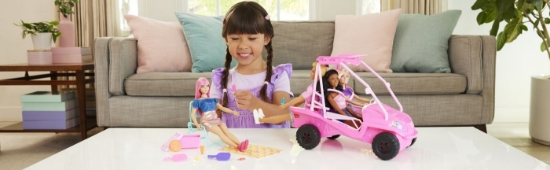 Imagine BARBIE MYSTERIES DETECTIVI PE PLAJA MASINUTA BUGGY SI ACCESORII