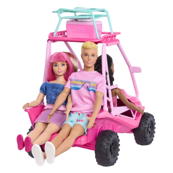 Imagine BARBIE MYSTERIES DETECTIVI PE PLAJA MASINUTA BUGGY SI ACCESORII