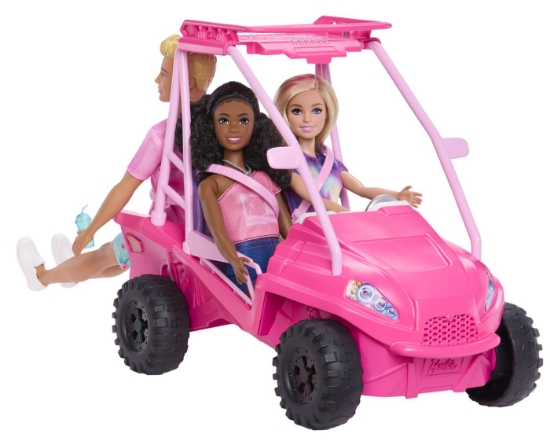 Imagine BARBIE MYSTERIES DETECTIVI PE PLAJA MASINUTA BUGGY SI ACCESORII