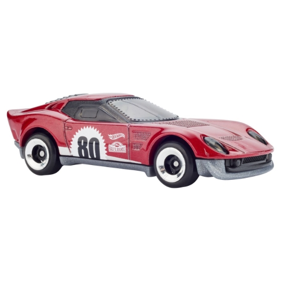 Imagine Hot Wheels set 5 mașinuțe metalice aniversare 80 de ani, scară 1:64
