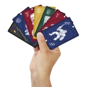 Imagine Uno joc de carti aniversar 80 de ani rosu rubin