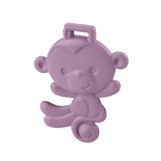 Imagine Jucarie dentitie pentru bebelusi maimutica mov