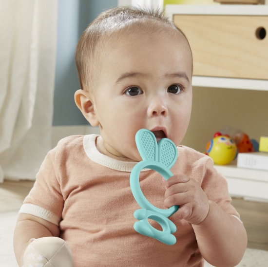 Imagine Jucarie dentitie pentru bebelusi iepurasul albastru