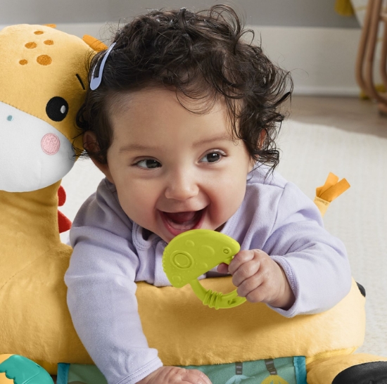 Imagine Jucarie dentitie pentru bebelusi ciupercuta verde