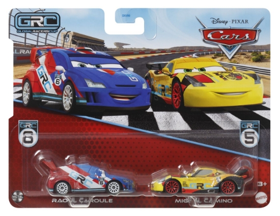 Imagine CARS3 set 2 mașinuțe metalice Raoul Caroule și Miguel Camin