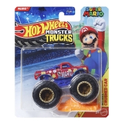 Imagine Hot Wheels Monster Truck mașinuța Super Mario scara 1 la 64