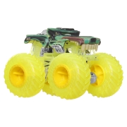 Imagine Hot Wheels Monster Truck și mașinuța metalică Hotweiler