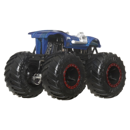 Imagine Hot Wheels Monster Truck și mașinuța metalică Twin Mill