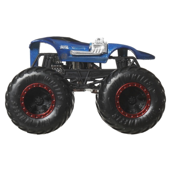 Imagine Hot Wheels Monster Truck și mașinuța metalică Twin Mill