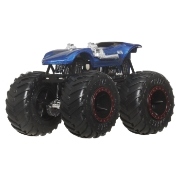 Imagine Hot Wheels Monster Truck și mașinuța metalică Twin Mill