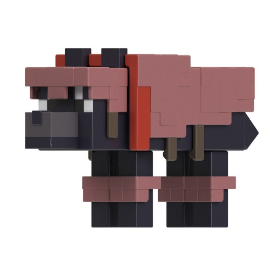 Imagine MINECRAFT CRAFT A BLOCK FIGURINA TAMED WOLF 8CM