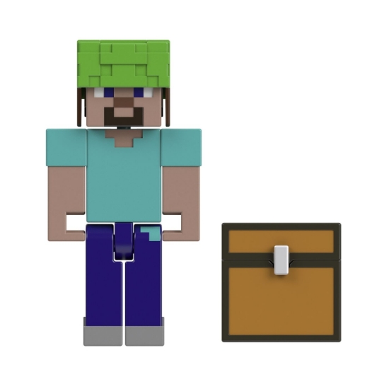 Imagine MINECRAFT CRAFT A BLOCK FIGURINA STEVE 8CM
