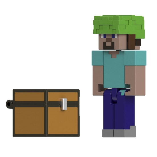 Imagine MINECRAFT CRAFT A BLOCK FIGURINA STEVE 8CM
