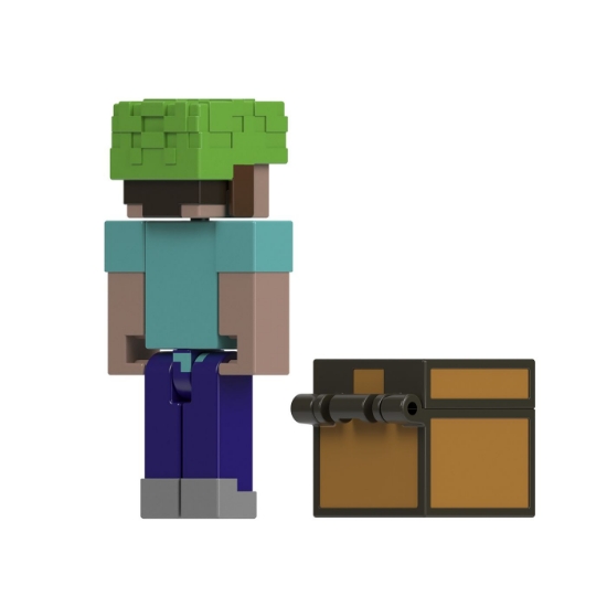 Imagine MINECRAFT CRAFT A BLOCK FIGURINA STEVE 8CM