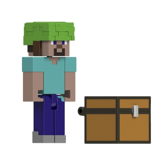 Imagine MINECRAFT CRAFT A BLOCK FIGURINA STEVE 8CM