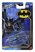 Imagine Hot Wheels mașină metalică tematică Batman Batplane scara 1 la 64