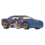 Imagine Hot Wheels mașină metalică tematică Batman Muscle Tone scara 1 la 64