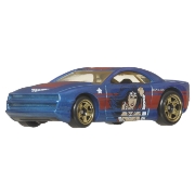 Imagine Hot Wheels mașină metalică tematică Batman Muscle Tone scara 1 la 64