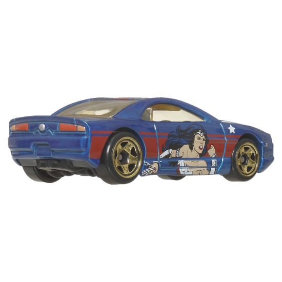 Imagine Hot Wheels mașină metalică tematică Batman Muscle Tone scara 1 la 64