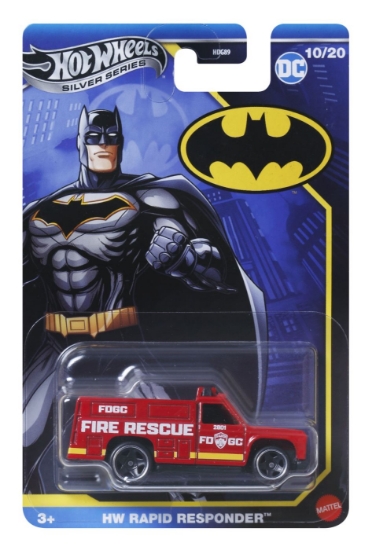 Imagine Hot Wheels mașină metalică tematică Batman HW Rapid Responder scara 1 la 64