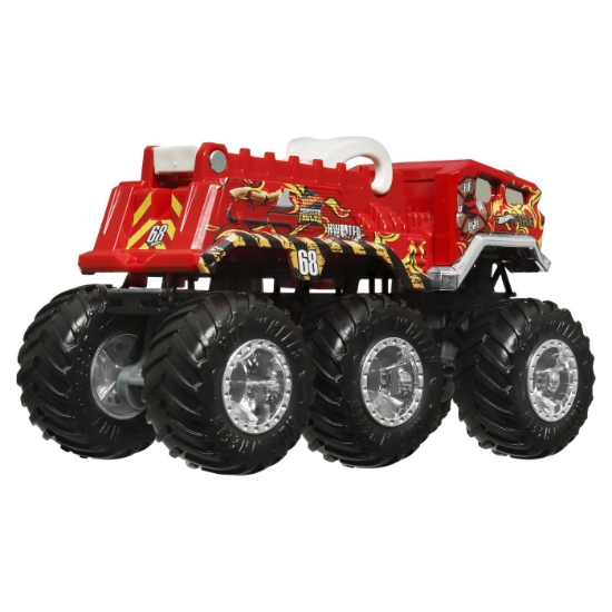 Imagine Hot Wheels Monster Truck Big Rigs mașinuța metalică cu 6 roți 5 Alarm, scară 1 la 64