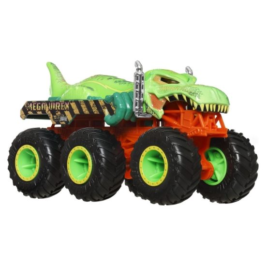 Imagine Hot Wheels Monster Truck Big Rigs mașinuța metalică cu 6 roți Mega-Wrex, scară 1 la 64